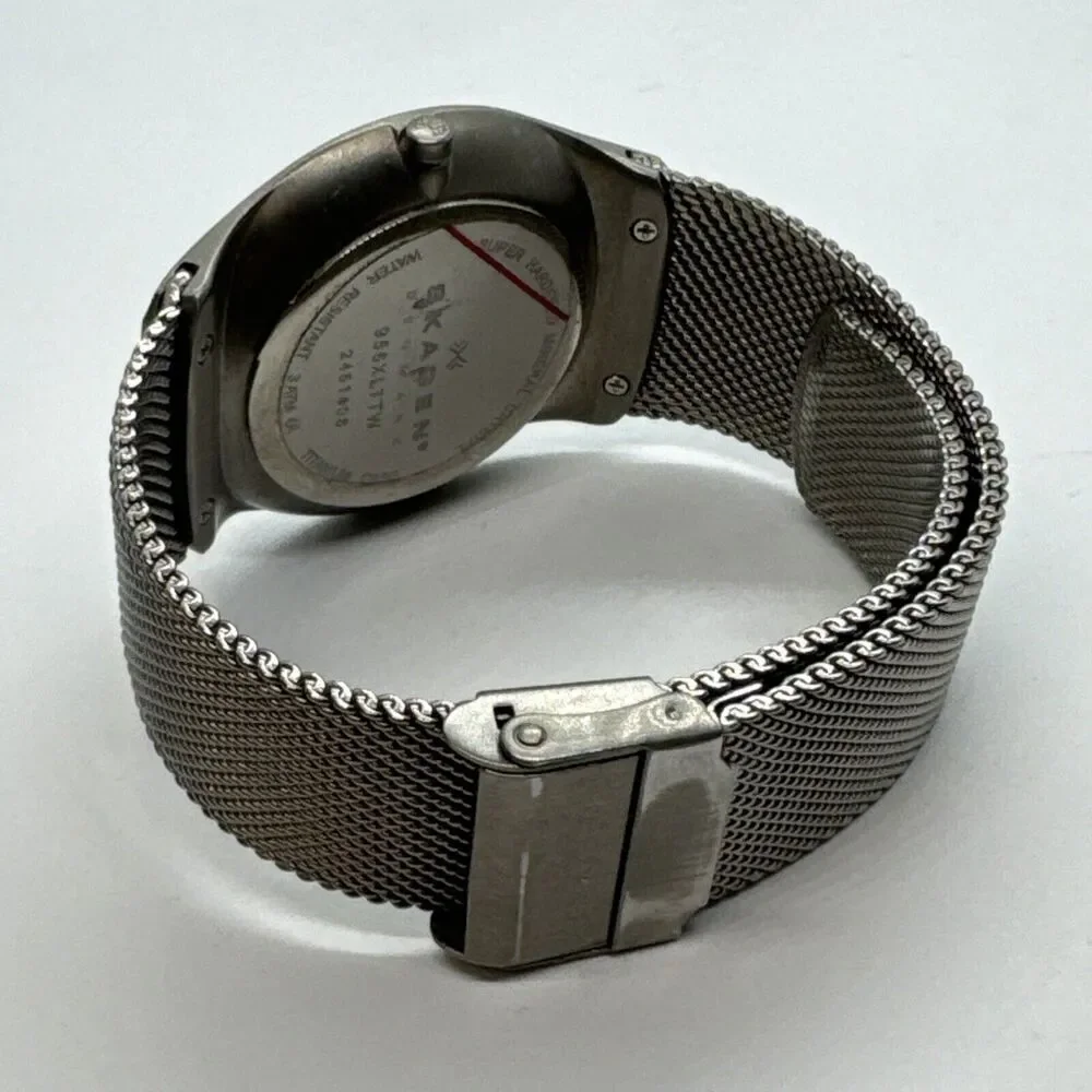 Skagen 956XLTTW Women's Silver Stainless Steel Mesh Analog Quartz Watch JNA543